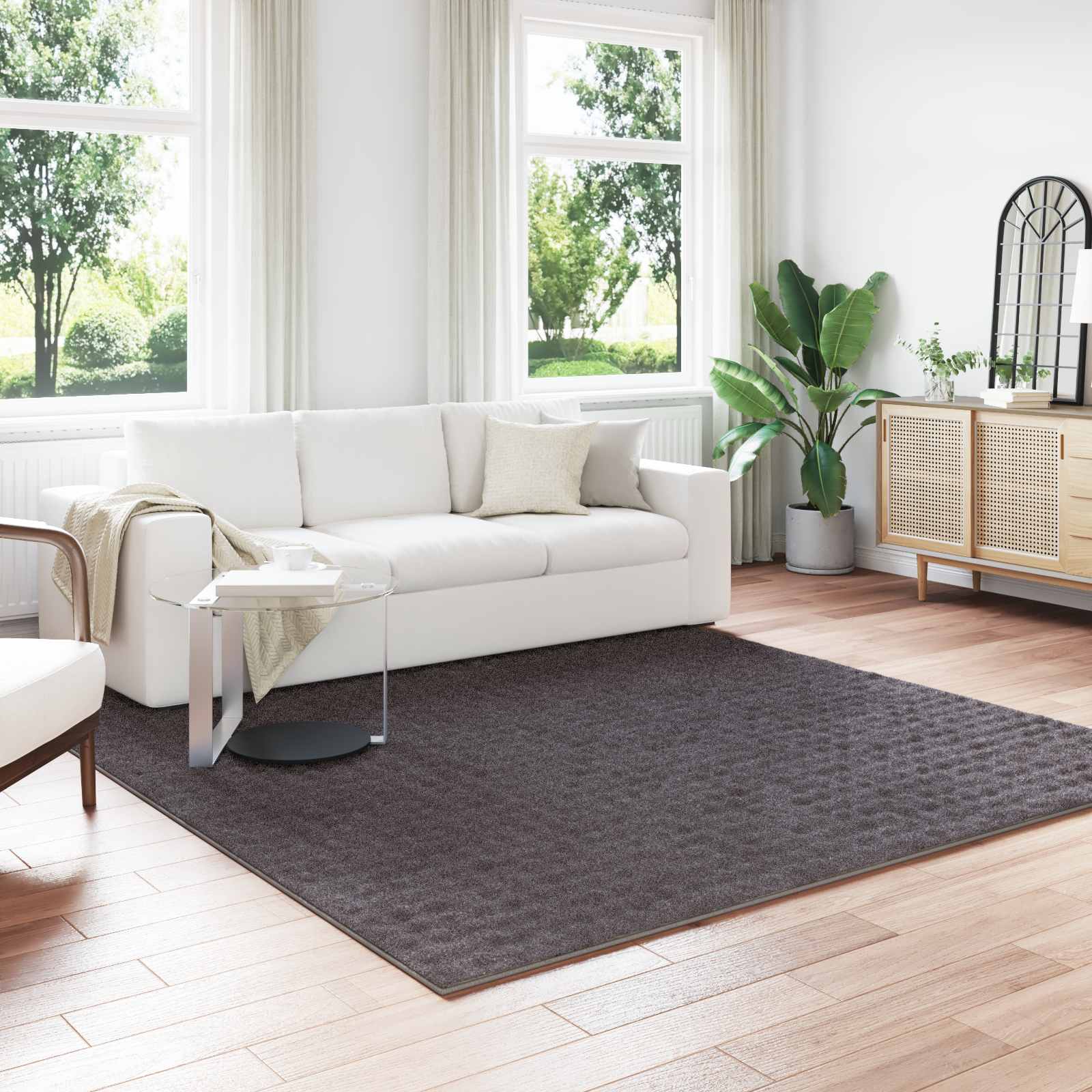 Bereichsteppiche Rechtwinklig SIROLO Creme 150 x 80 cm