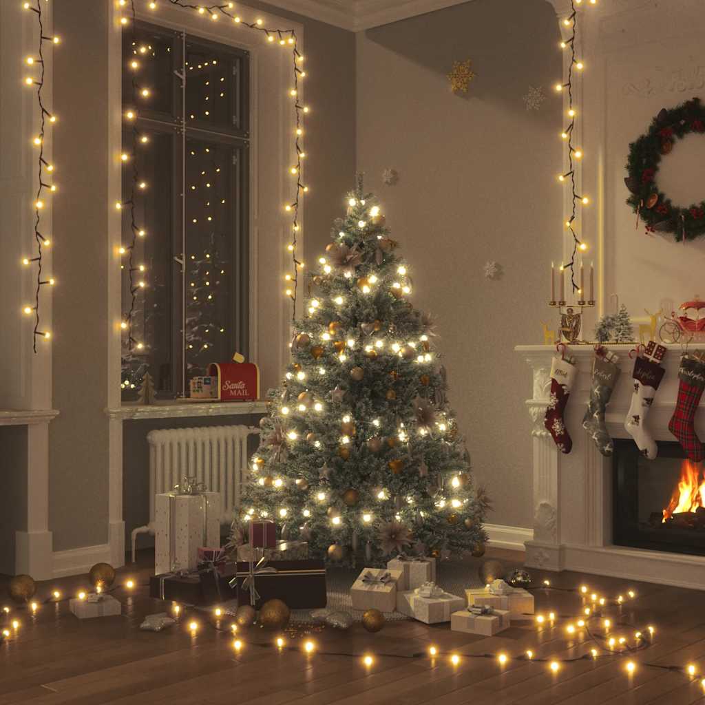 Weihnachtsbaum-Lichternetz mit 180 LEDs Kaltweiß 180 cm