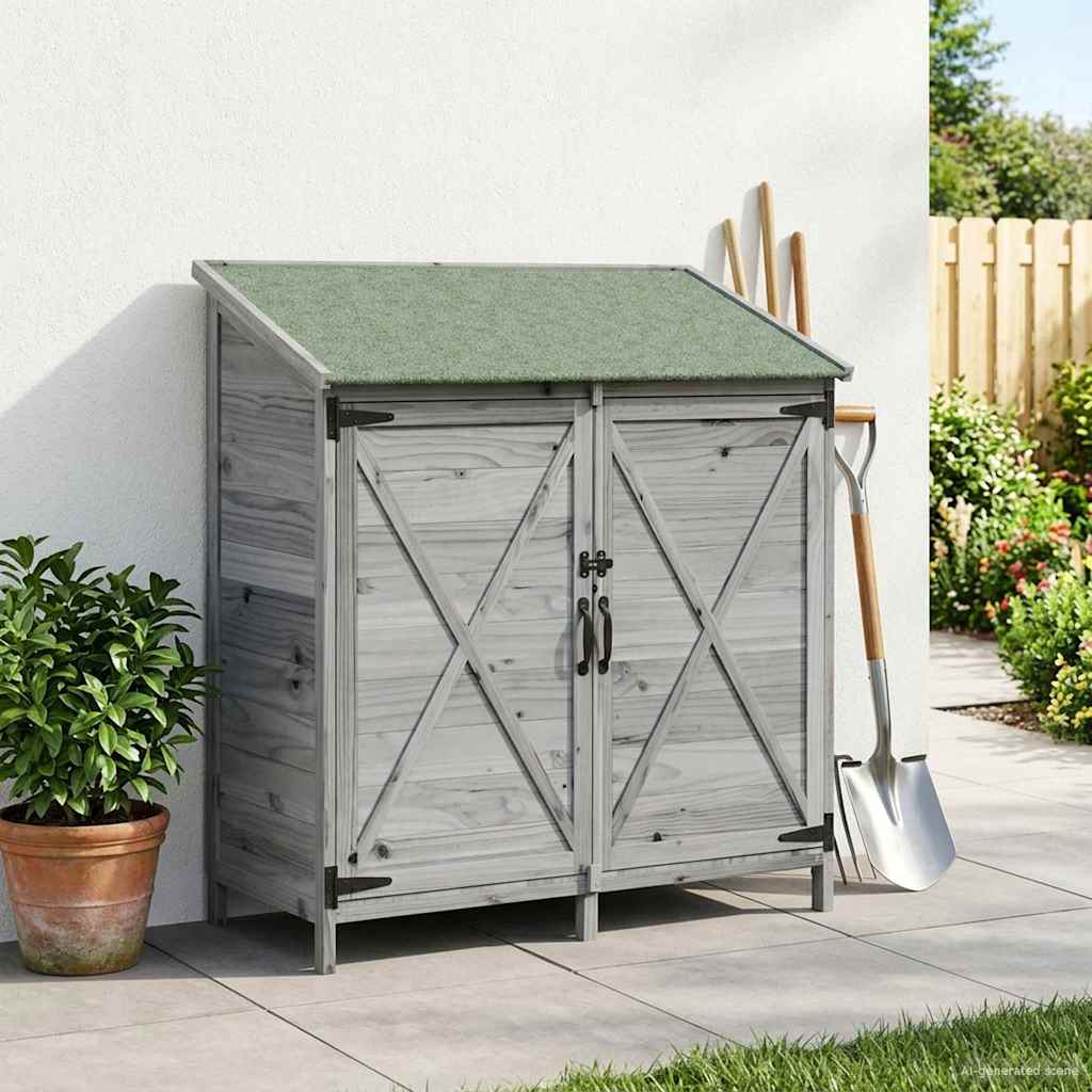 Gartenschuppen Natur 59,5 x 56 x 113,5 cm Massivholz aus Fichte