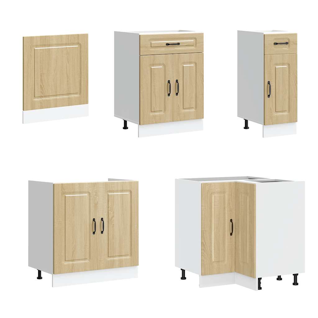 11-tlg. Küchenschrank-Set Kalmar Weiß Holzwerkstoff