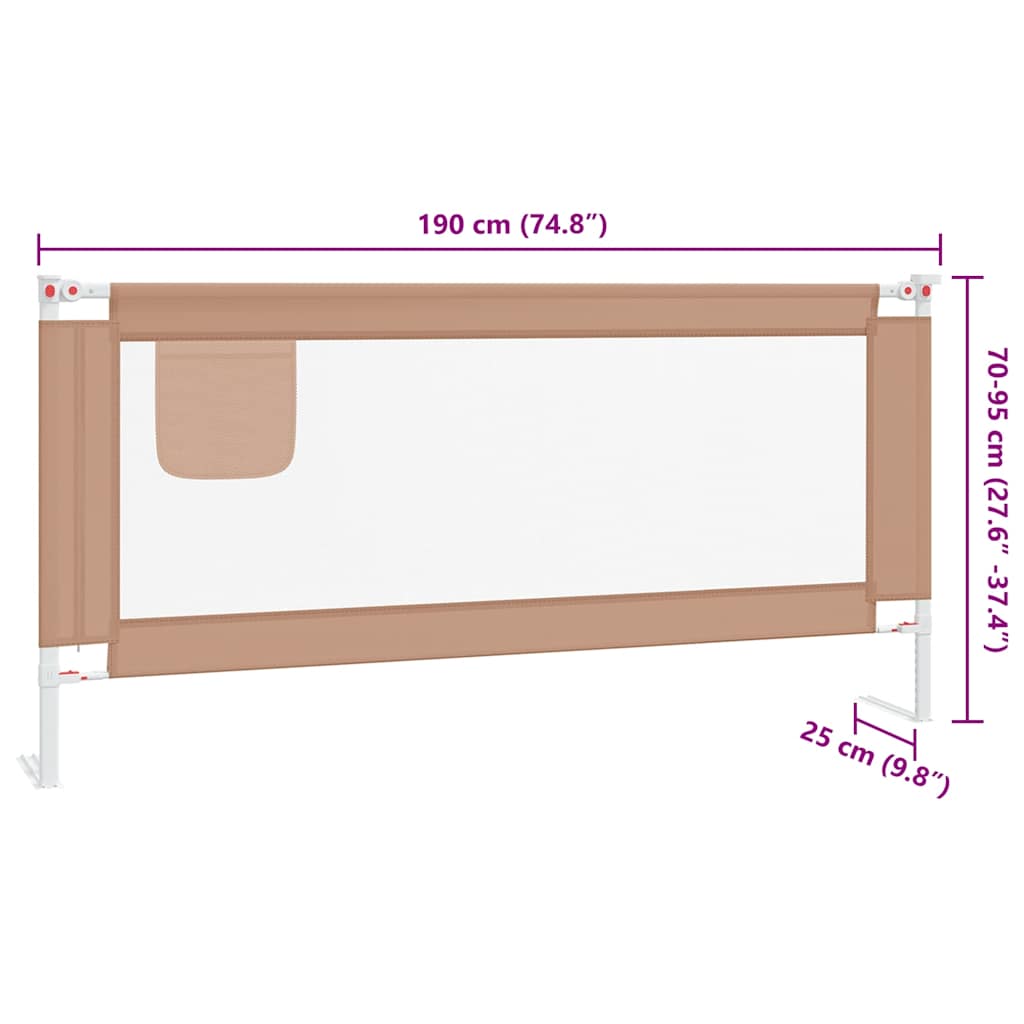 Kleinkind-Bettschutzgitter Grün 90x25 cm Stoff