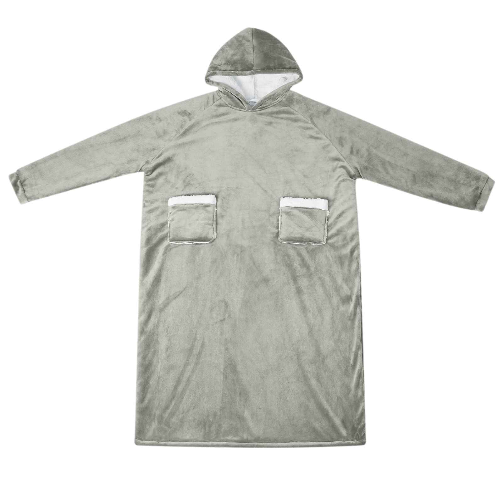 Decken-Hoodie Beige M Fleece und Flanell