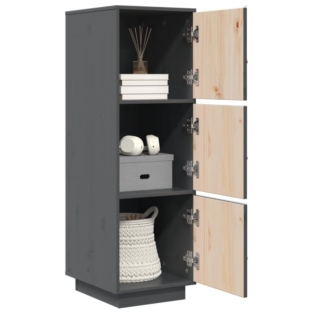 Highboard 34x40x108,5 cm Massivholz Kiefer