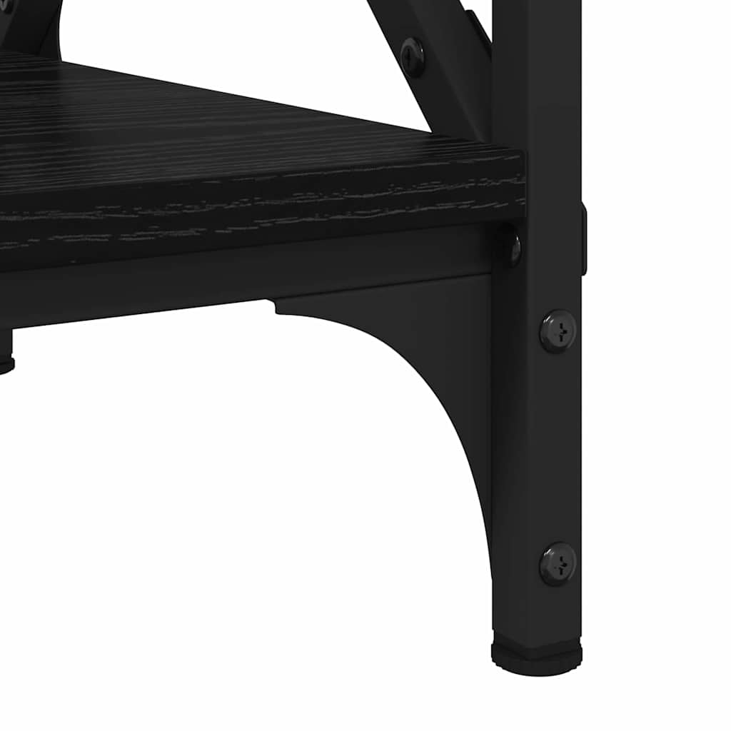Beistelltisch Schwarz 55x38x45 cm Holzwerkstoff
