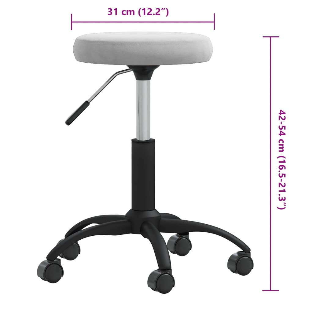 Massagehocker Samt Senfgelb