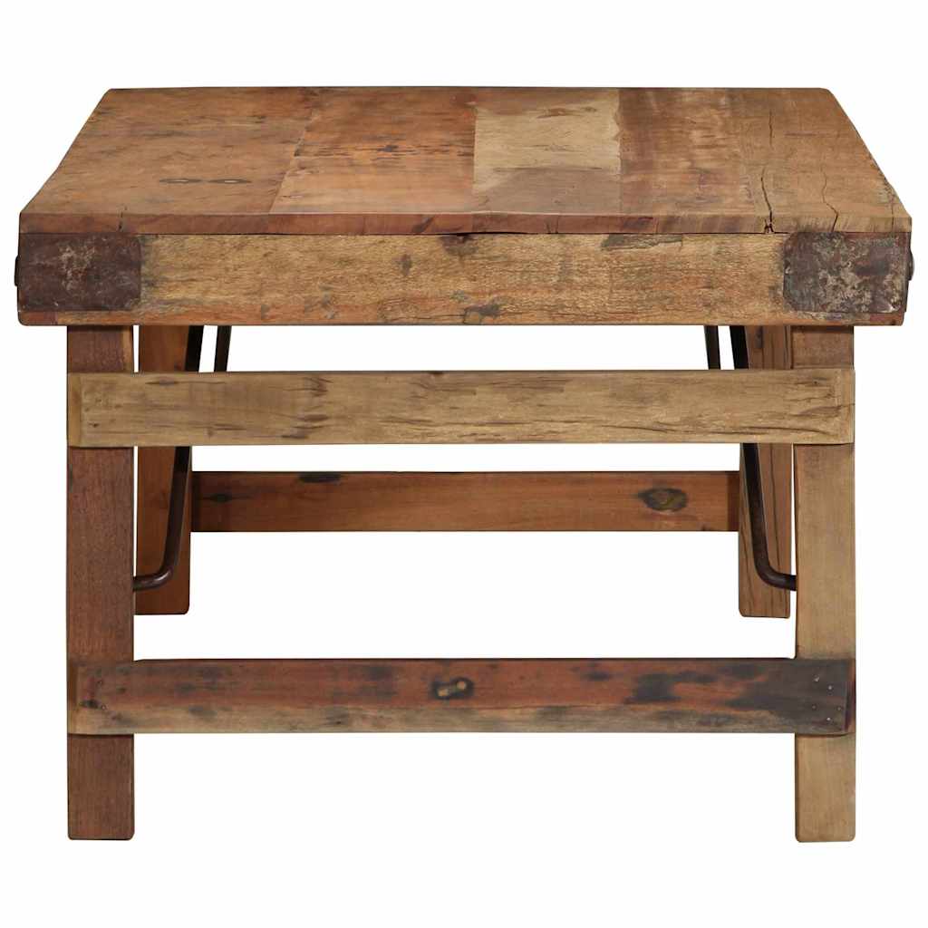 Couchtisch Braun 110 x 55 x 40 cm Massives upgecyceltes Holz