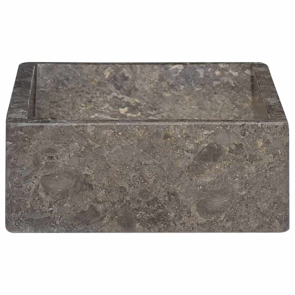 Waschbecken 45x30x12 cm Marmor Hochglanz-Schwarz
