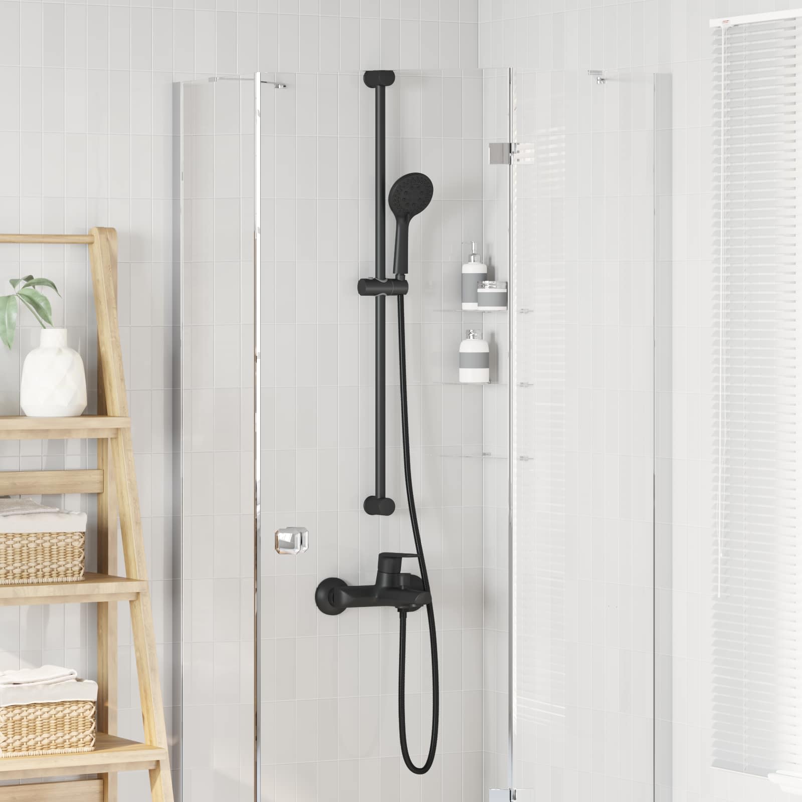 Duschkopfset Chrom 150 cm Edelstahl