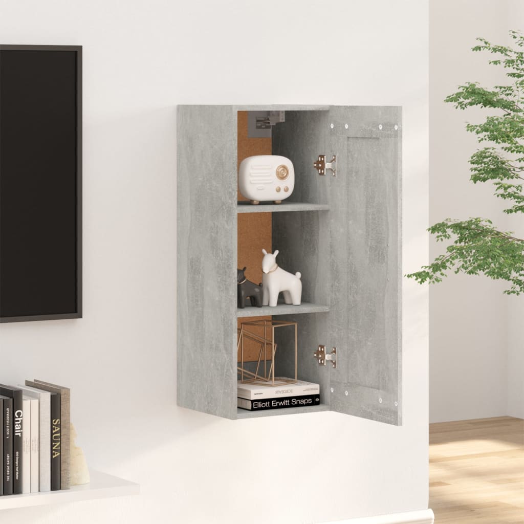 Wandschrank Weiß 35x34x90 cm Holzwerkstoff