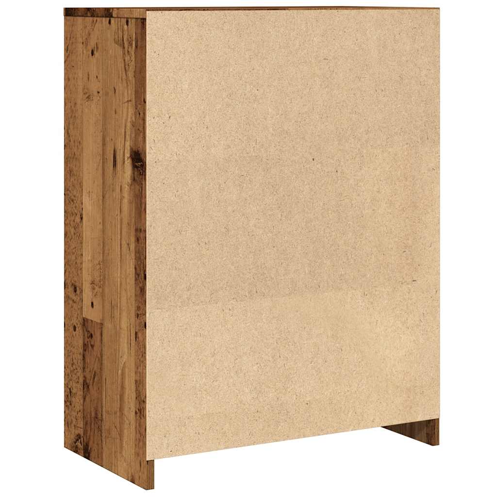 Badezimmerschrank Weiß 60x33x80 cm Holzwerkstoff