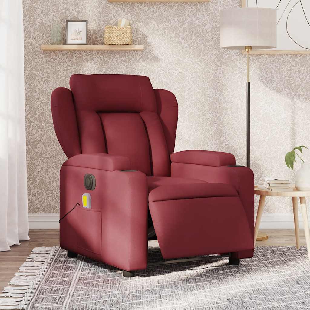 Relaxsessel Elektrisch Hellgrau Stoff