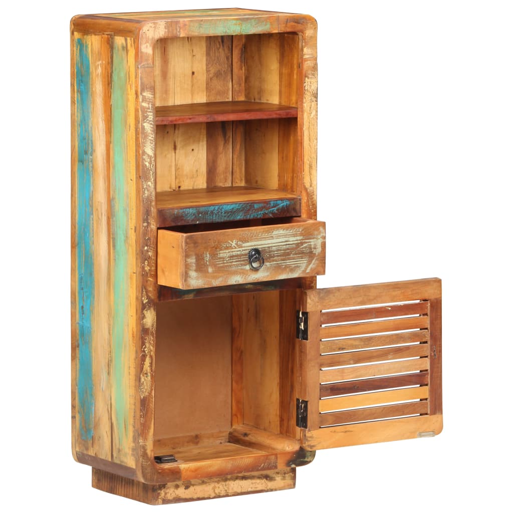 Highboard 45x32x110 cm Raues Mangoholz