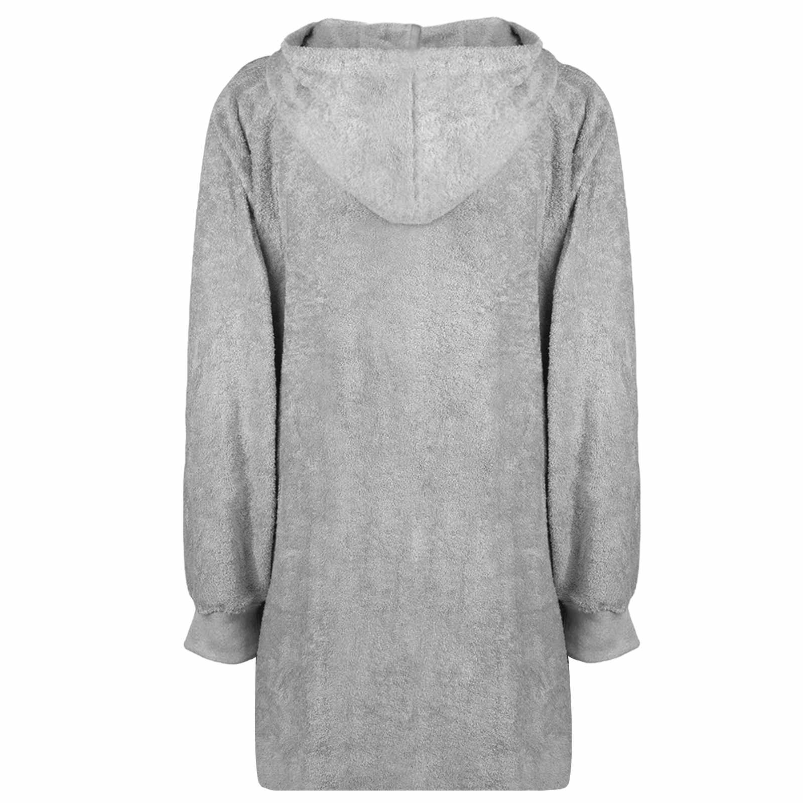 Decken-Hoodie KINN Creme L Baumwolle