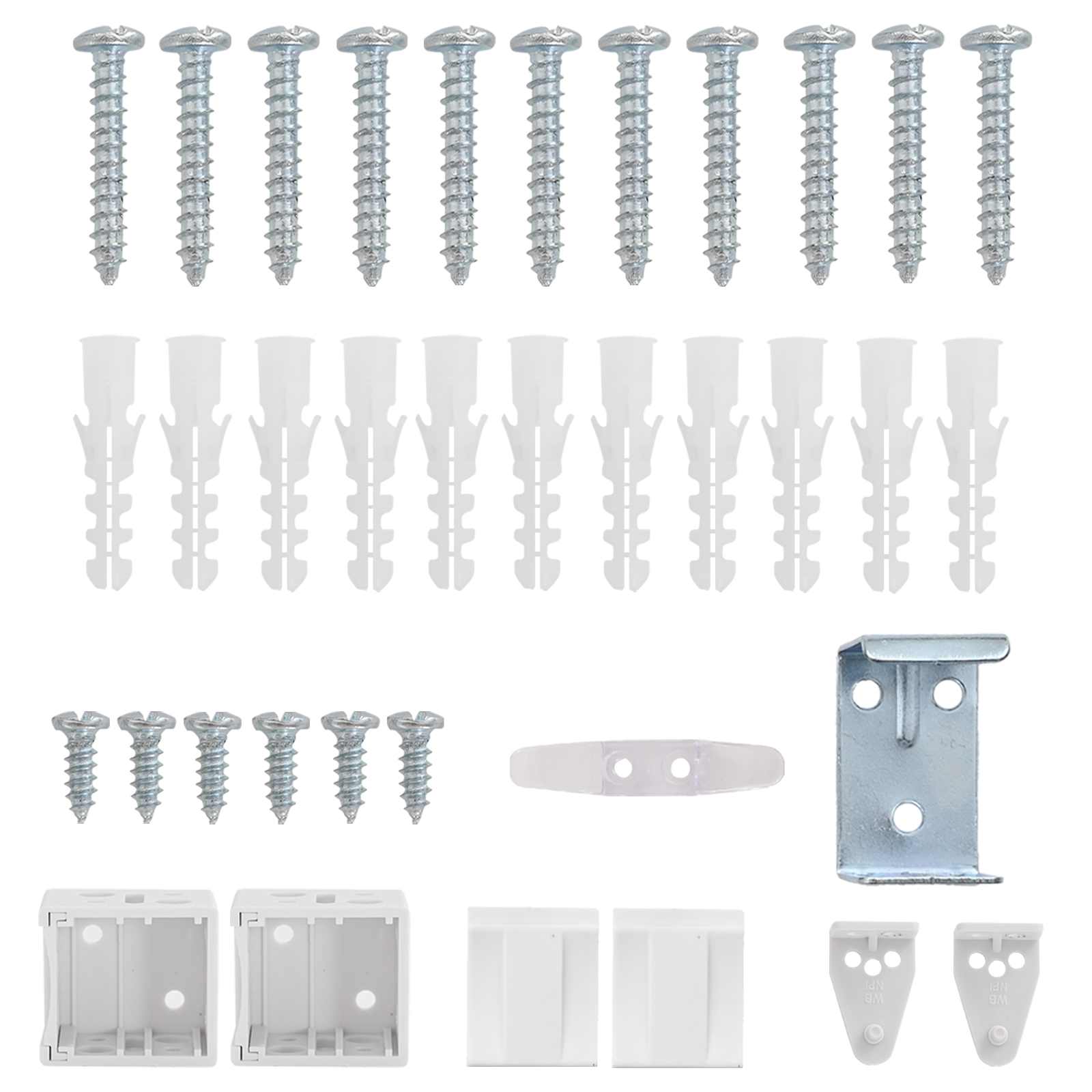 Jalousie Silber Grau 150 x 40 cm 25 mm PVC
