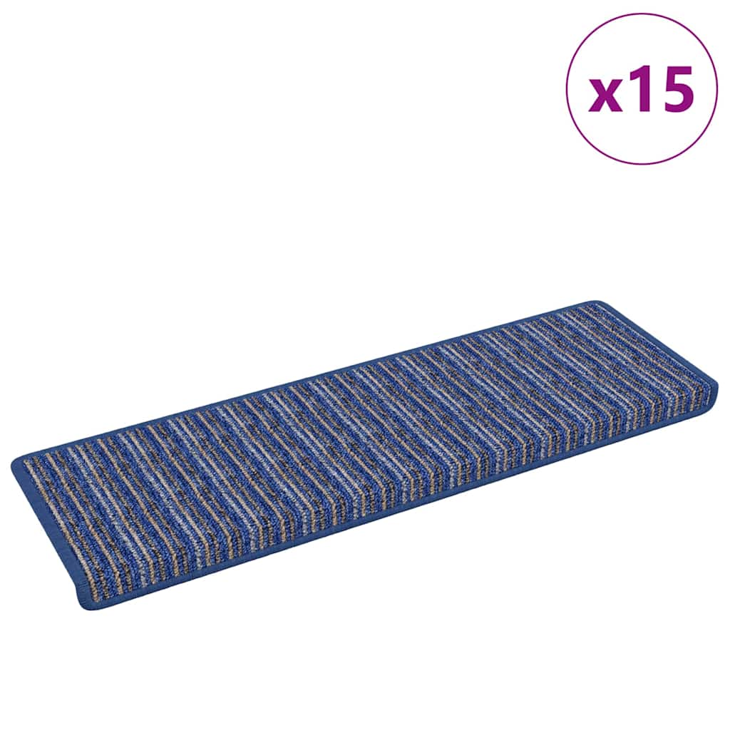 Selbstklebende Treppenschoner 15 pcs Anthrazit 65 x 21 x 4 cm