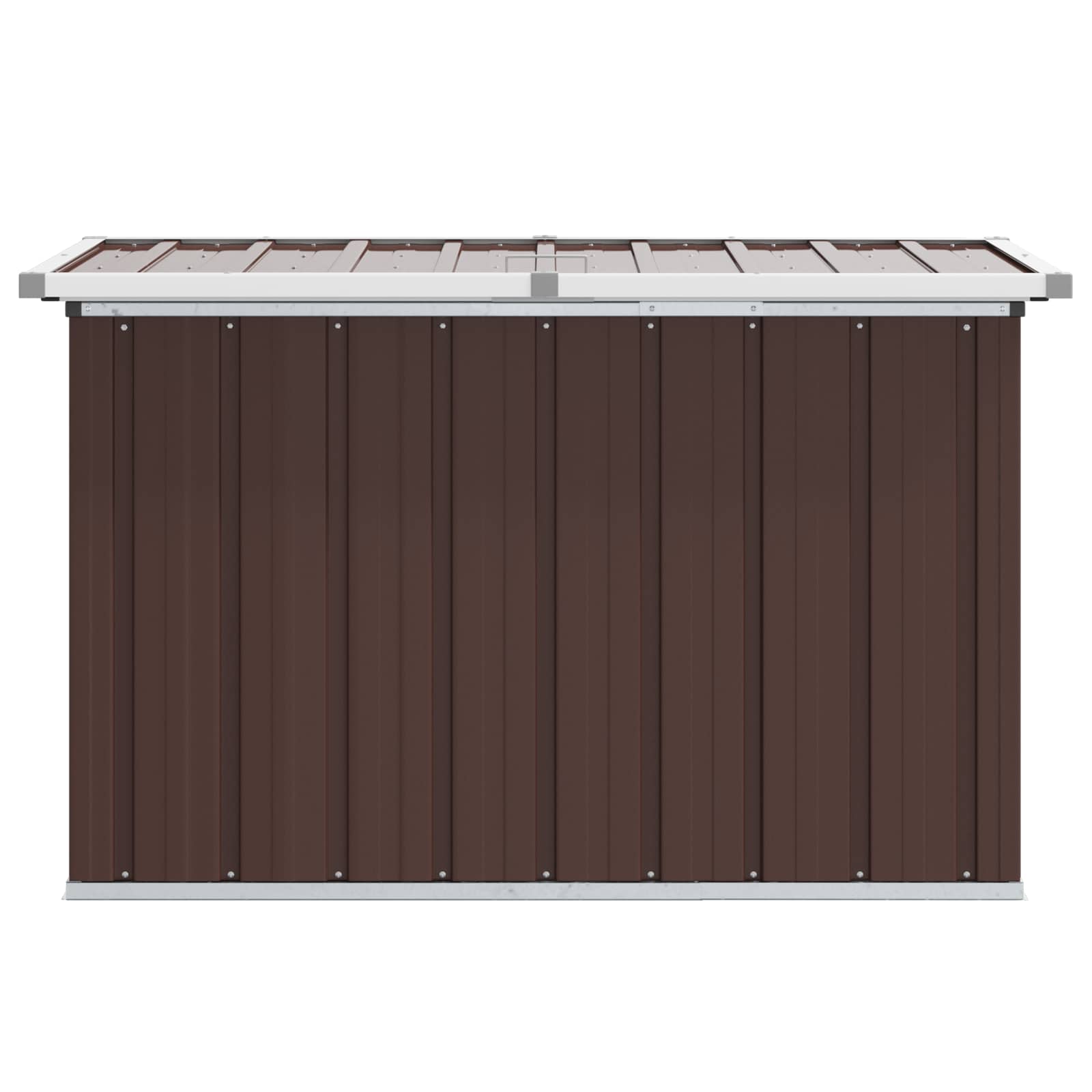 Außenlagerbox Holz 109 x 67 x 65 cm Verzinkter Stahl