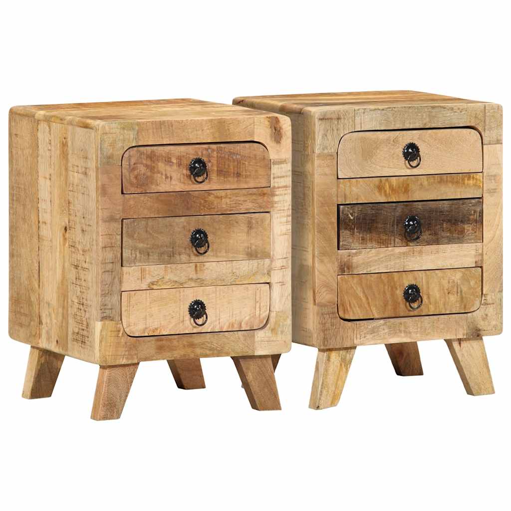Nachttisch 37x32x50 cm Altholz Massivholz