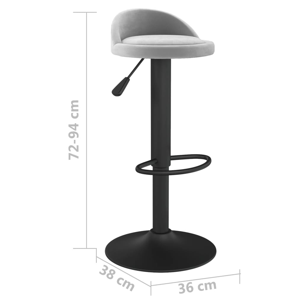 Barhocker Dunkelgrün Samt