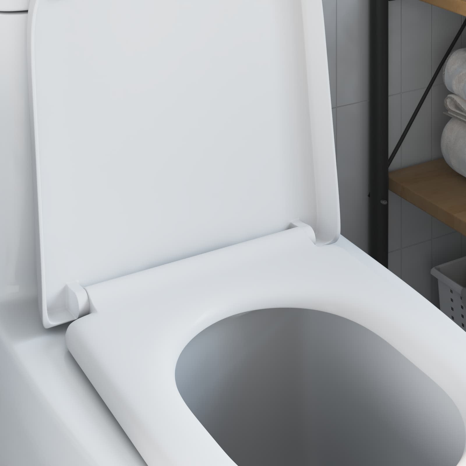 Toilettensitz Anthrazit 49 x 36 x 4 cm Duroplast