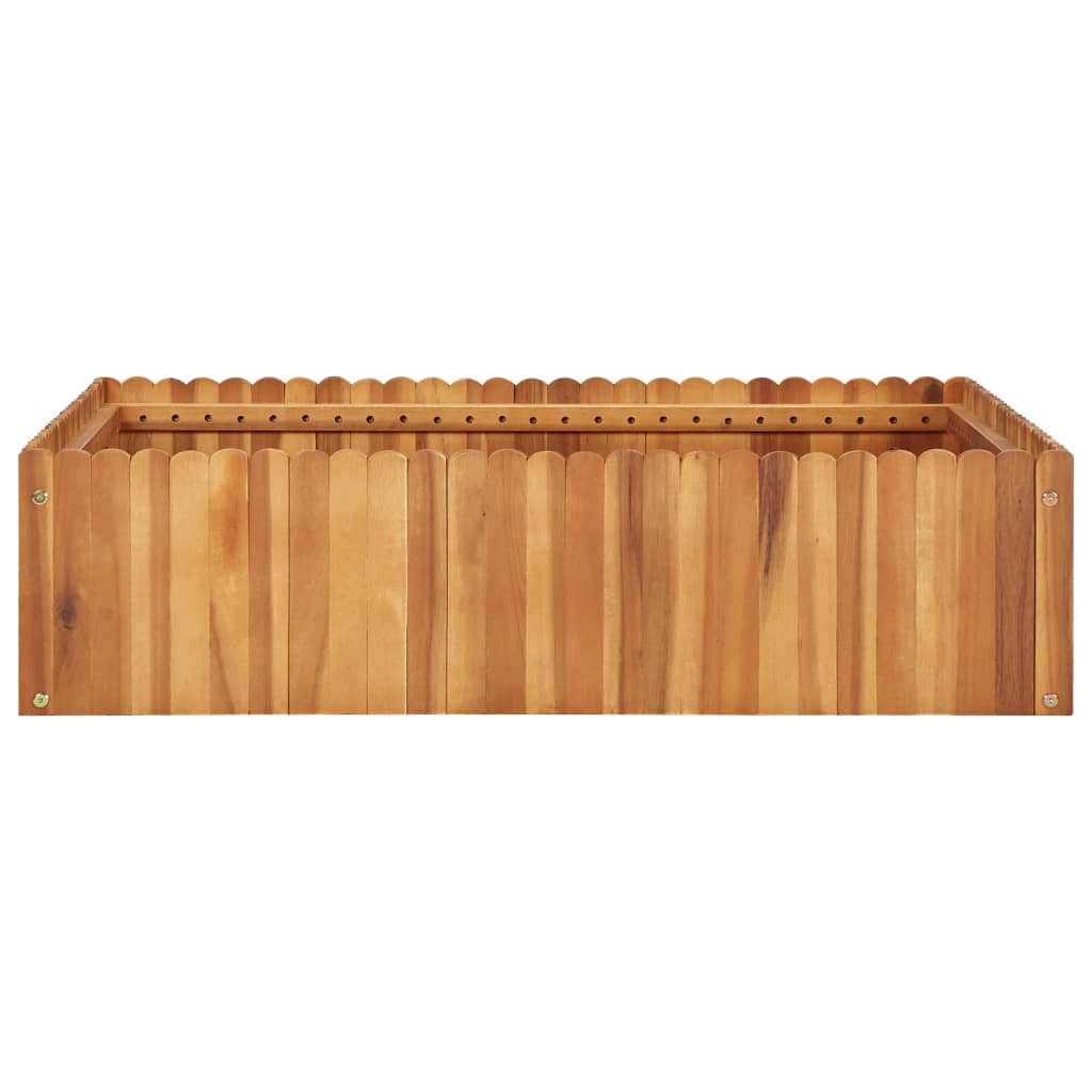 Garten-Hochbeet 50 x 30 x 25 cm Massivholz Akazie