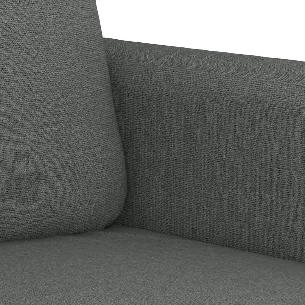 4-tlg. Sofagarnitur mit Kissen Braun Stoff