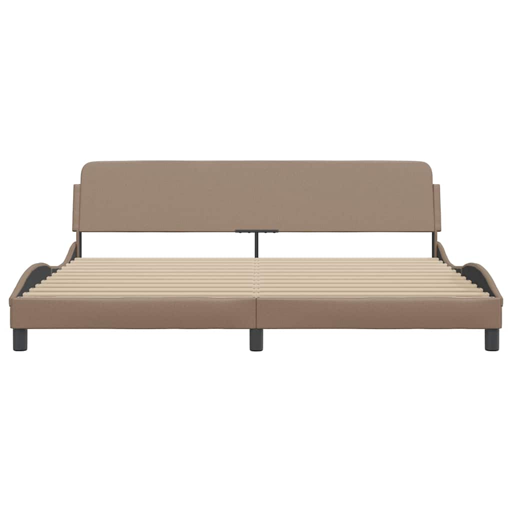 Bettgestell "Dover" Schwarz 80x200 cm Kunstleder
