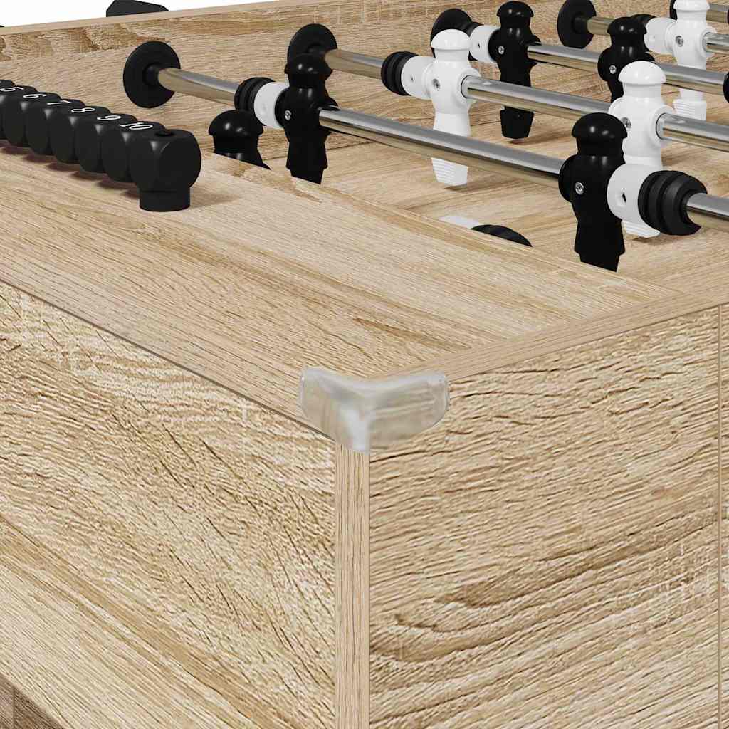 Tischfußballtisch Weiß 146,5 x 74 x 85 cm Holzwerkstoff