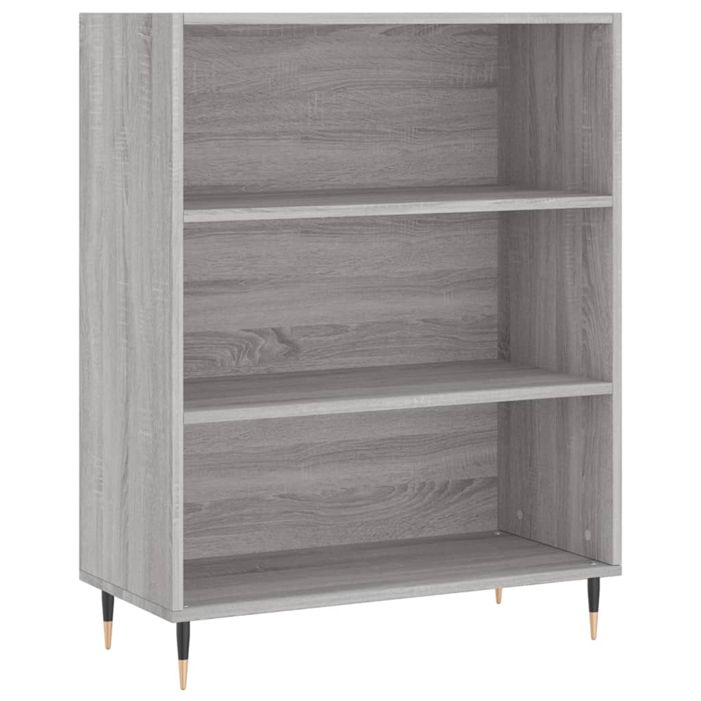 Bücherregal Hochglanz-Weiß 69,5x32,5x90 cm Holzwerkstoff