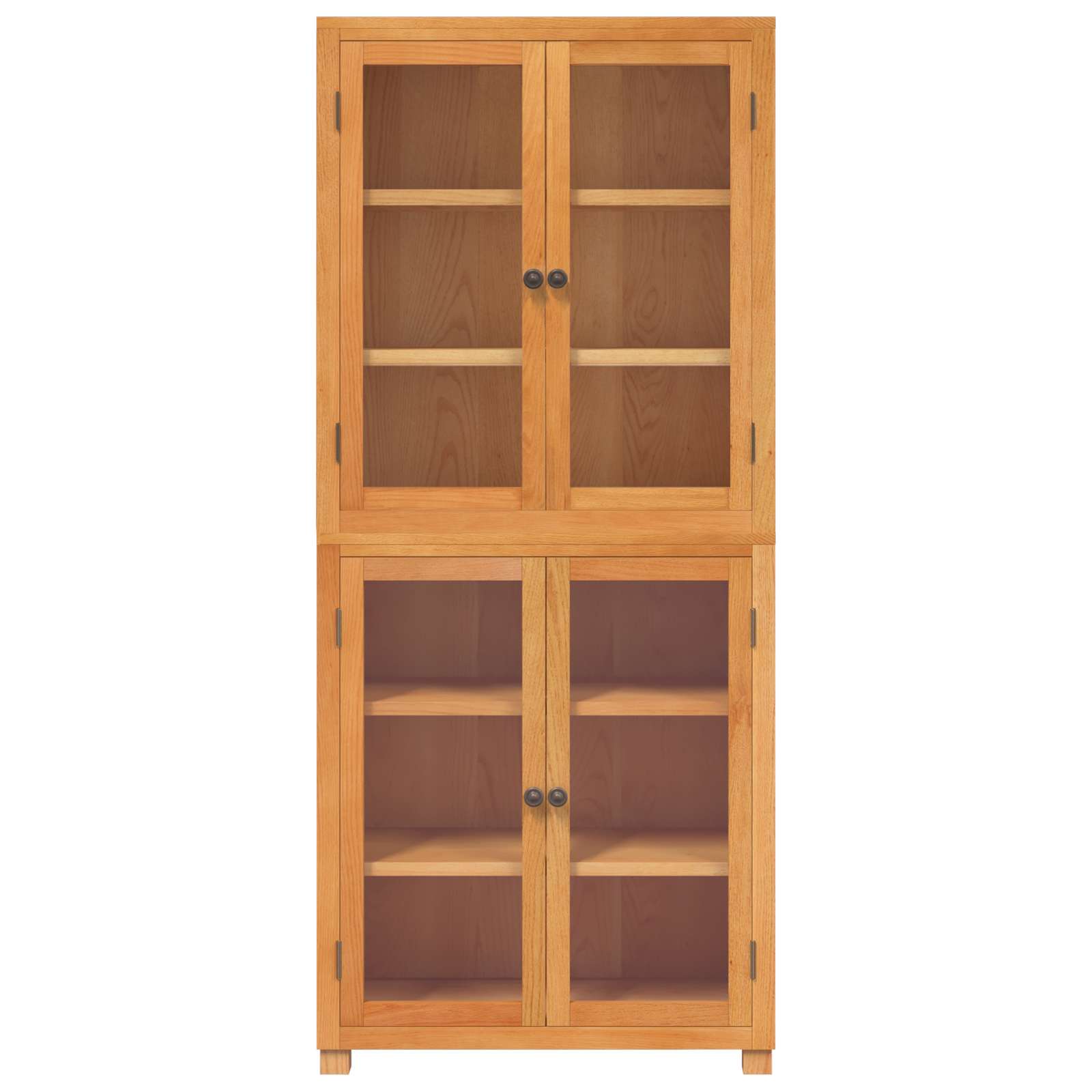Aufbewahrungsmöbel-Set mit Regal 2 Stk. Natur 80 x 35 x 185 cm
