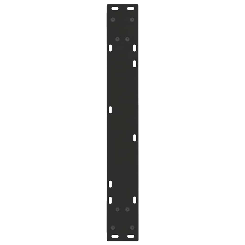 Couchtischbeine V-Form 2 Stück Schwarz 30x(30-31,3) cm Stahl