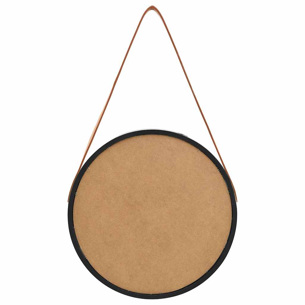 Wandspiegel mit Riemen 60 cm Golden