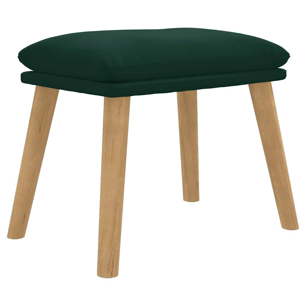 Fußhocker Hellgrau 45x29,5x35 cm Samt