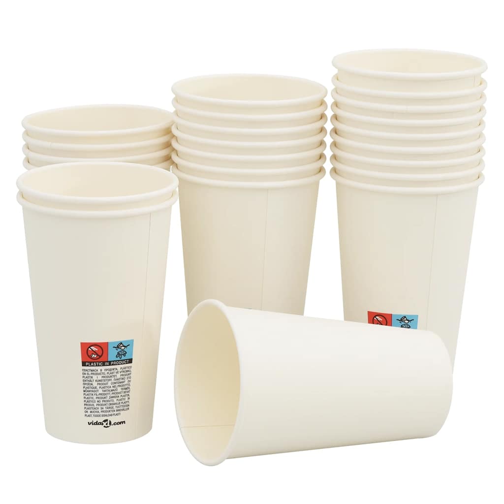 Pappbecher mit Deckeln 1000 Stk. 12oz 300ml