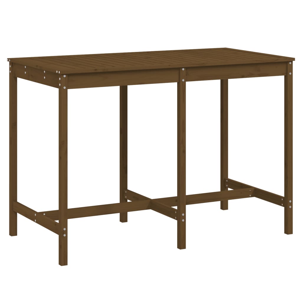 Gartentisch 82,5x82,5x110 cm Massivholz Kiefer