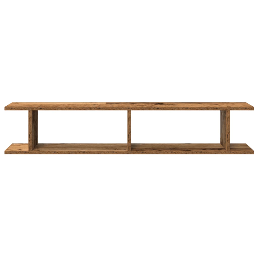 Wandregale 2 Stk. Weiß 75x18x20 cm Holzwerkstoff