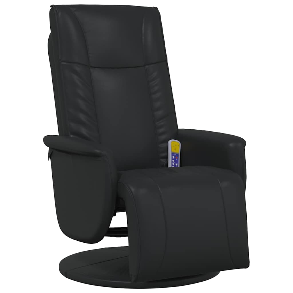 Schwenkbarer Massagesessel Schwarz 71 x 90 x 105 cm Kunstleder