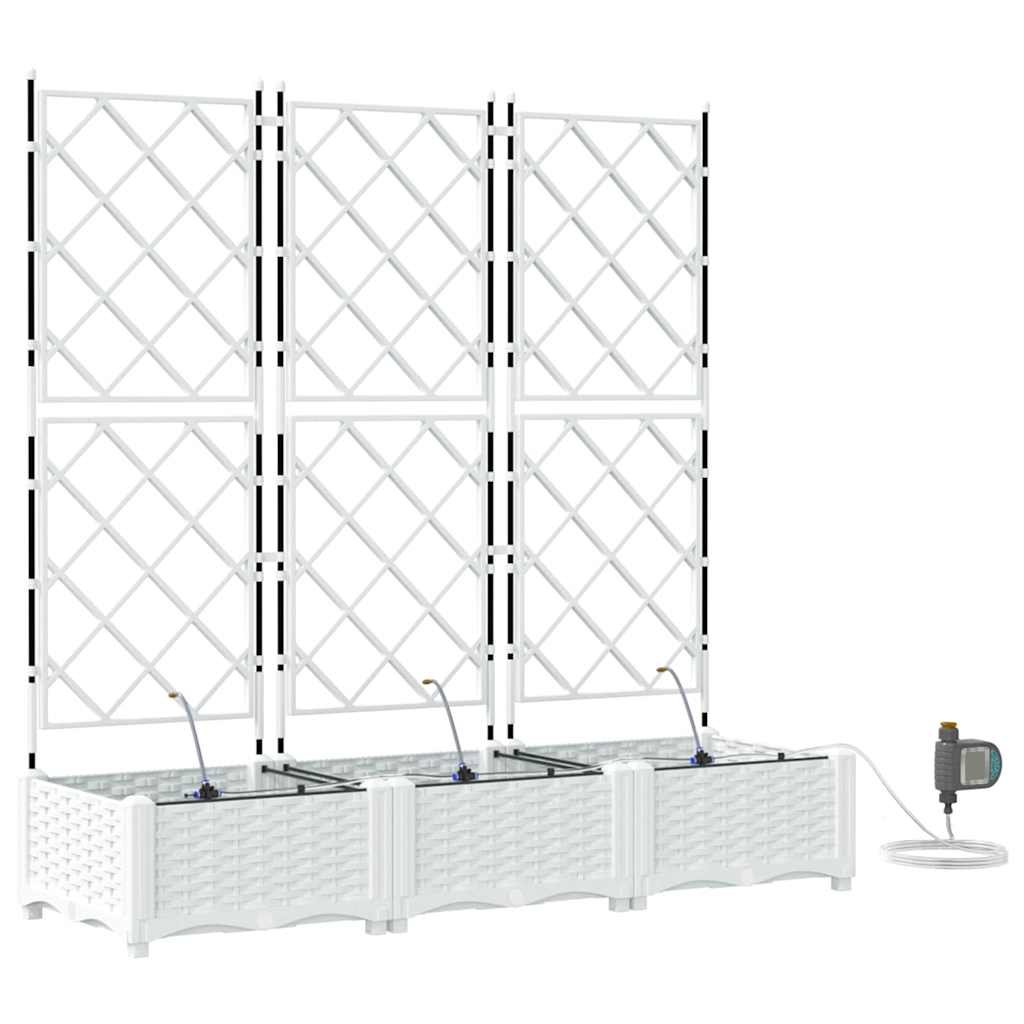 Garten-Pflanzgefäß 4 Stk. Braun 160 x 40 x 22 cm PP