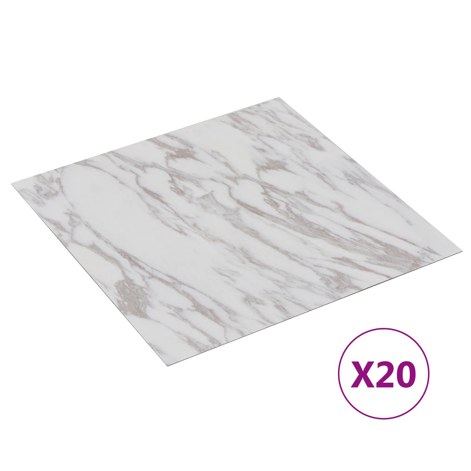 Selbstklebende Bodenplanken 30,5 x 30,5 cm 20 pcs PVC Betongrau