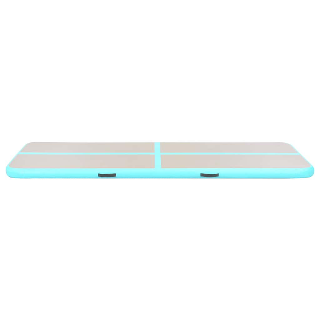 Aufblasbare Gymnastikmatte mit Pumpe 300×100×10 cm PVC Rosa