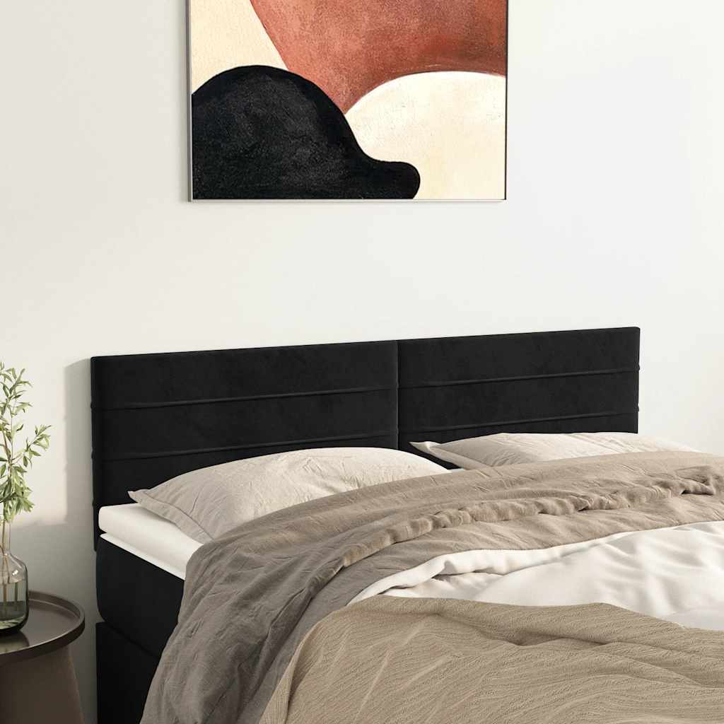 Kopfteil Hellgrau 80x5x118/128 cm Samt