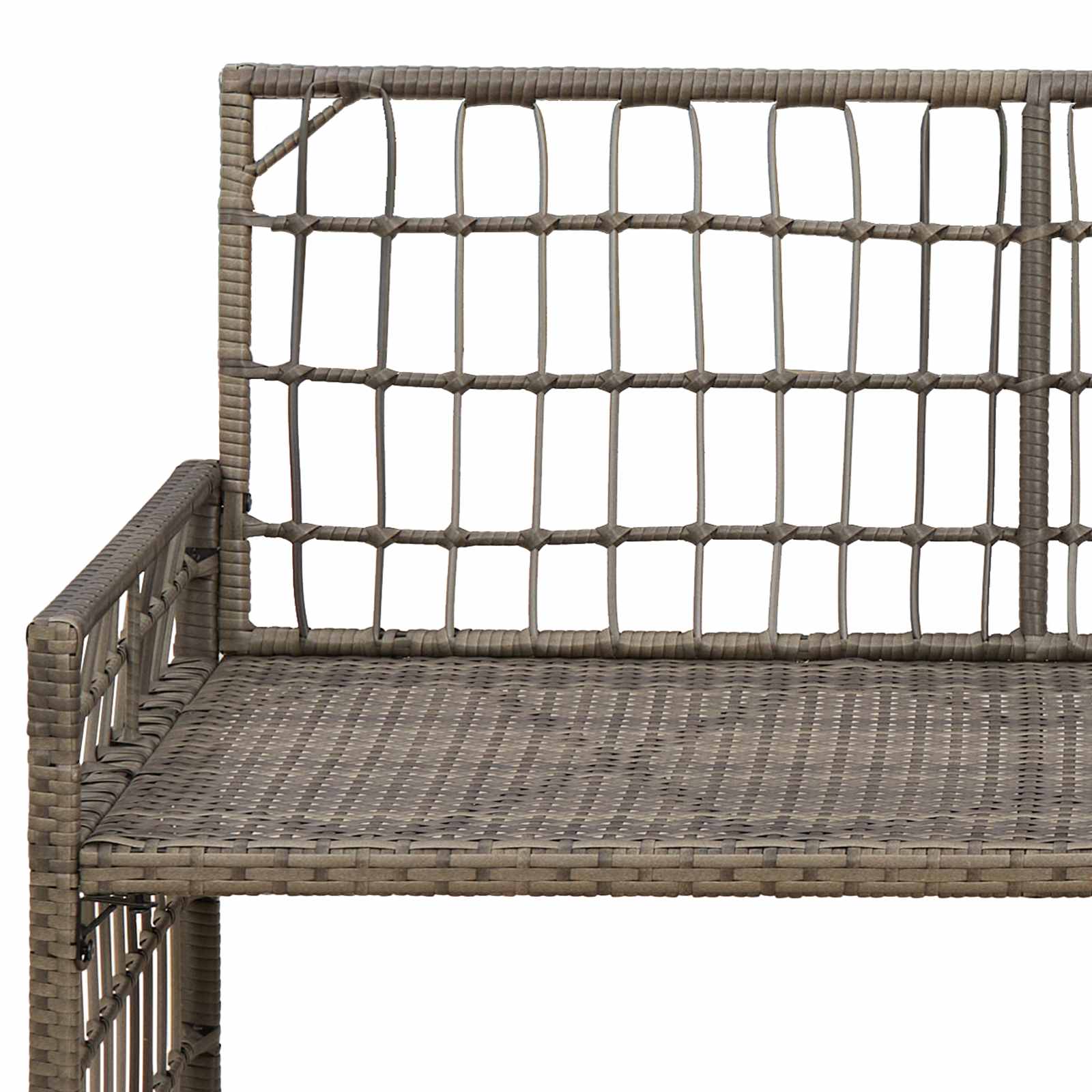 Bank Outdoor Uni Schwarz und Dunkelgrau 116 x 55 x 82 cm