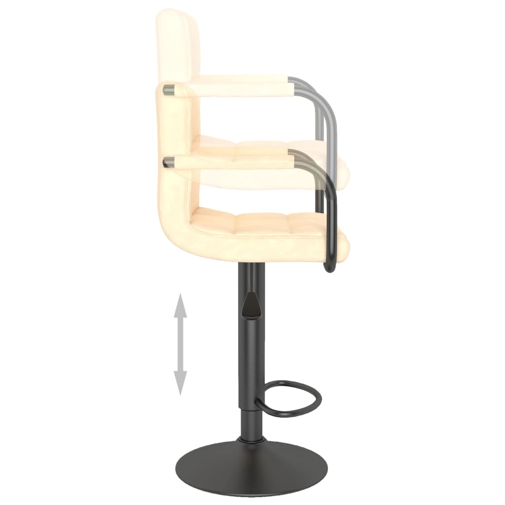 Barhocker 2 Stk. Blau Samt