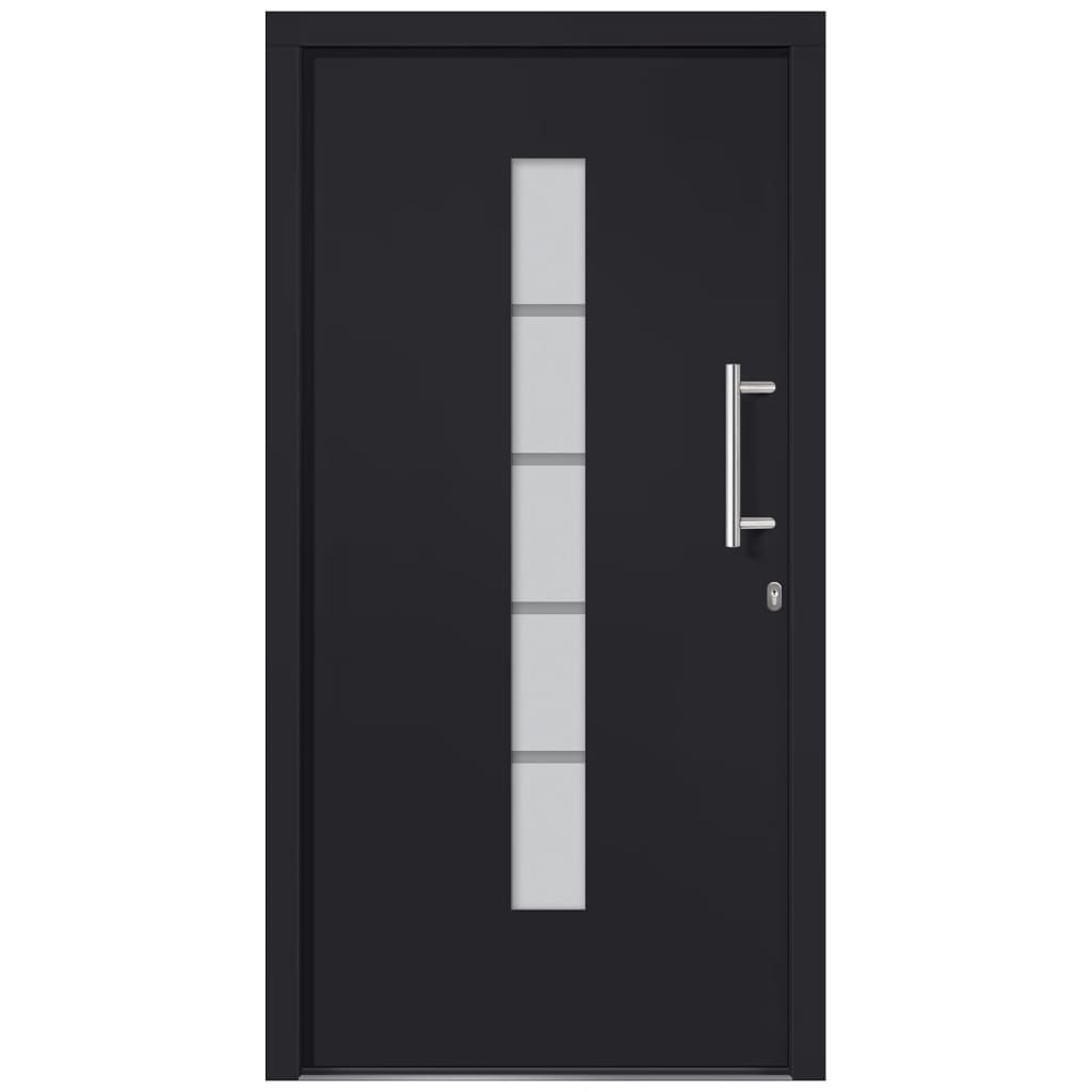 Haustür Aluminium und PVC Weiß 100x210 cm
