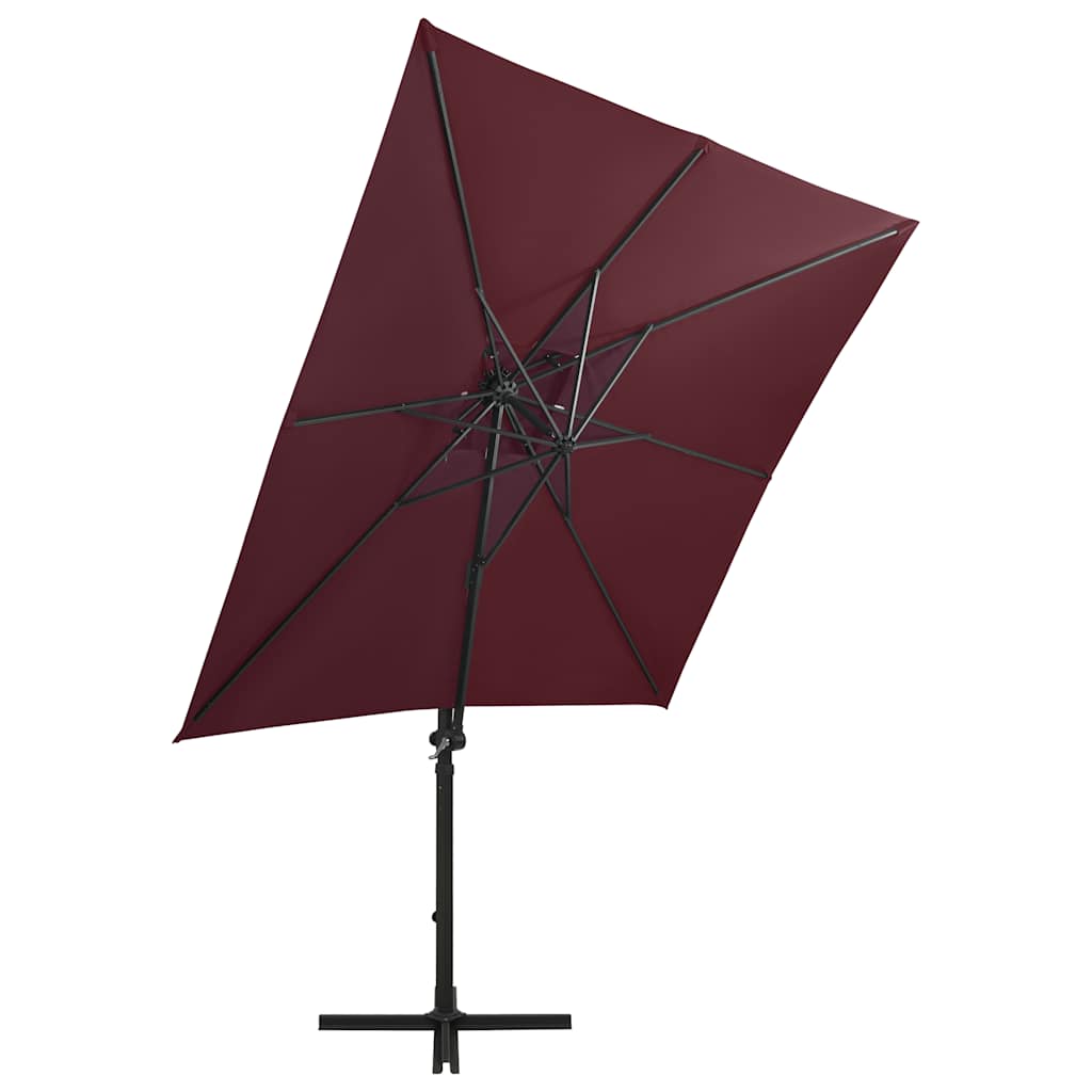 Ampelschirm mit LED-Beleuchtung 250 cm Anthrazit