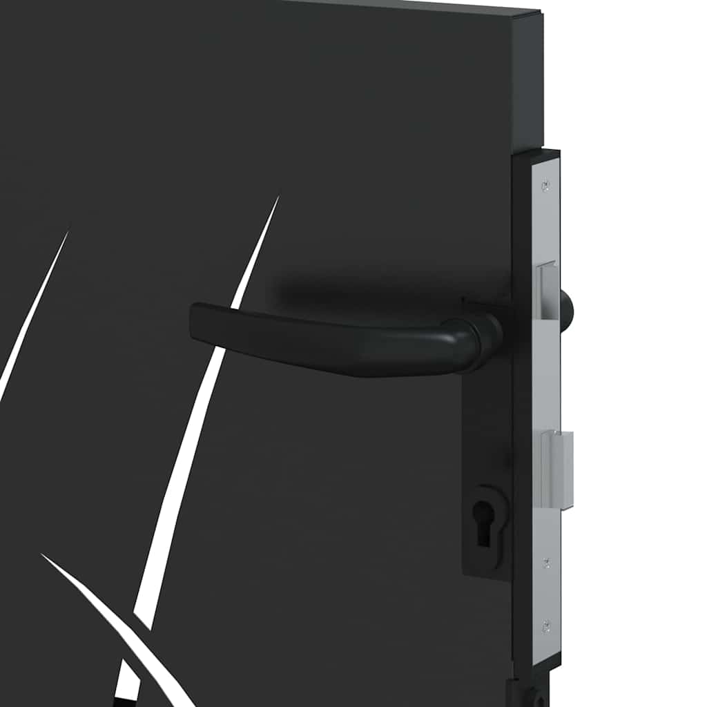 Gartentor 85x75 cm Cortenstahl Gras-Design
