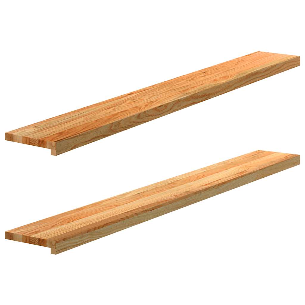 Fensterbänke 2 Stk. Unbehandelt 160x25x2 cm Massivholz Eiche
