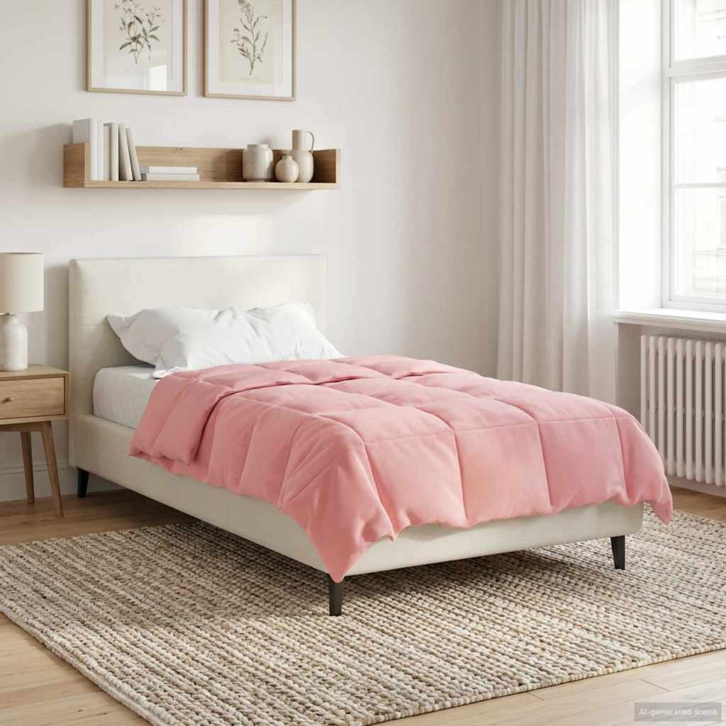 Sommerdecke Gesteppt Anthrazit 135 x 200 cm Mikrofaser