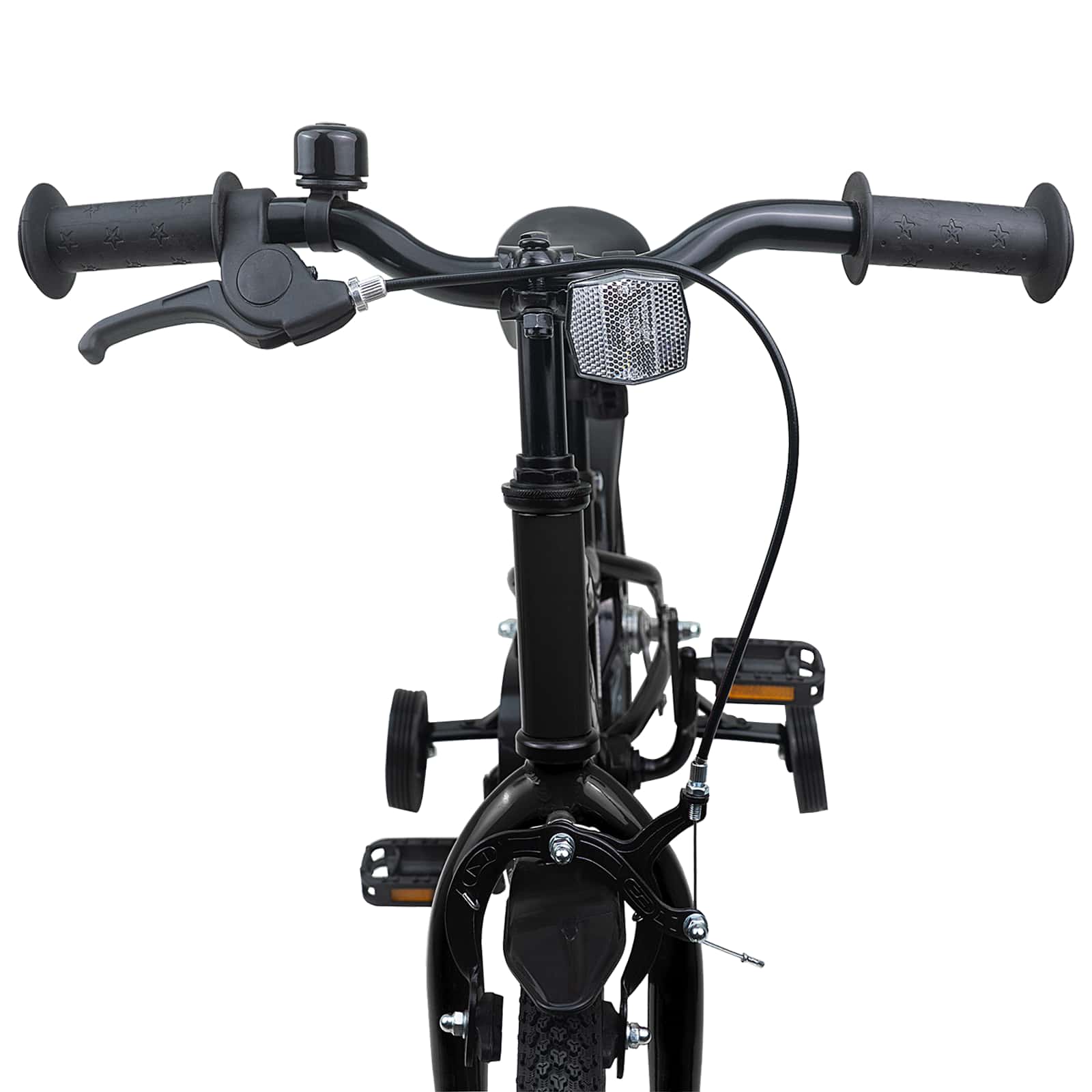Kinderfahrrad 12 Zoll für 2-4 Jahre alt Schwarz