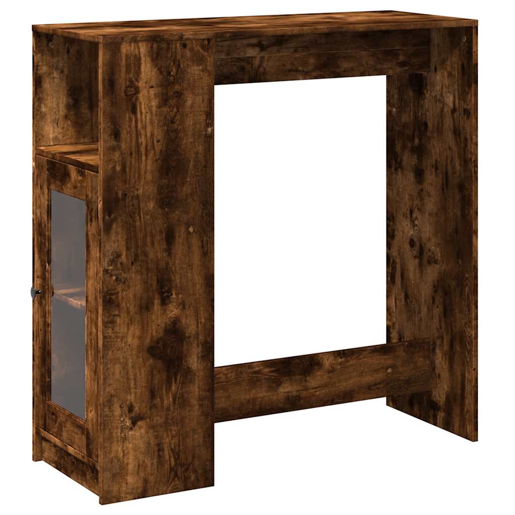 Bartisch Schwarz Eichen-Optik 101 x 40 x 103,5 cm Holzwerkstoff
