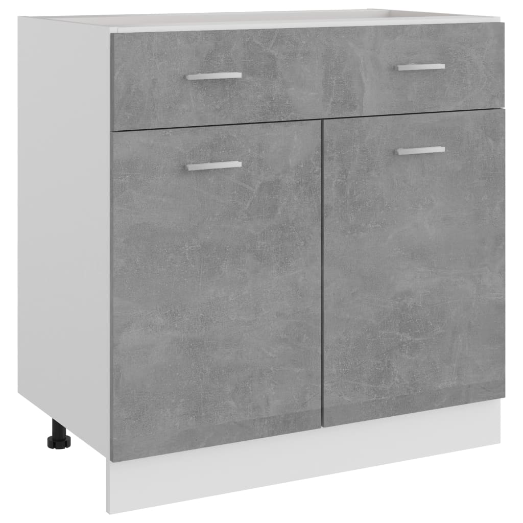 Spülenunterschrank Sonoma-Eiche 80x46x81,5 cm Holzwerkstoff